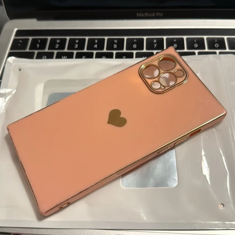iPhone 12 Pro Case Pink & Gold
